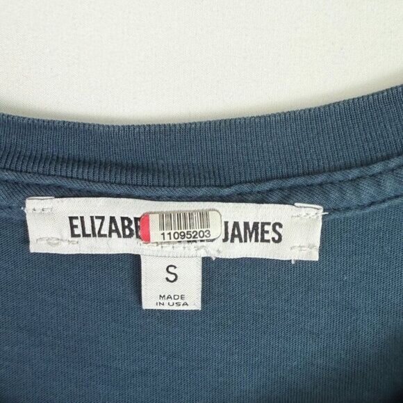 Elizabeth and James Welles Short Sleeve Cotton Crew Neck Maxi Dress Dark Teal S - Picture 7 of 8